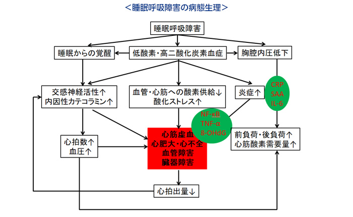 睡眠呼吸障害の合併症