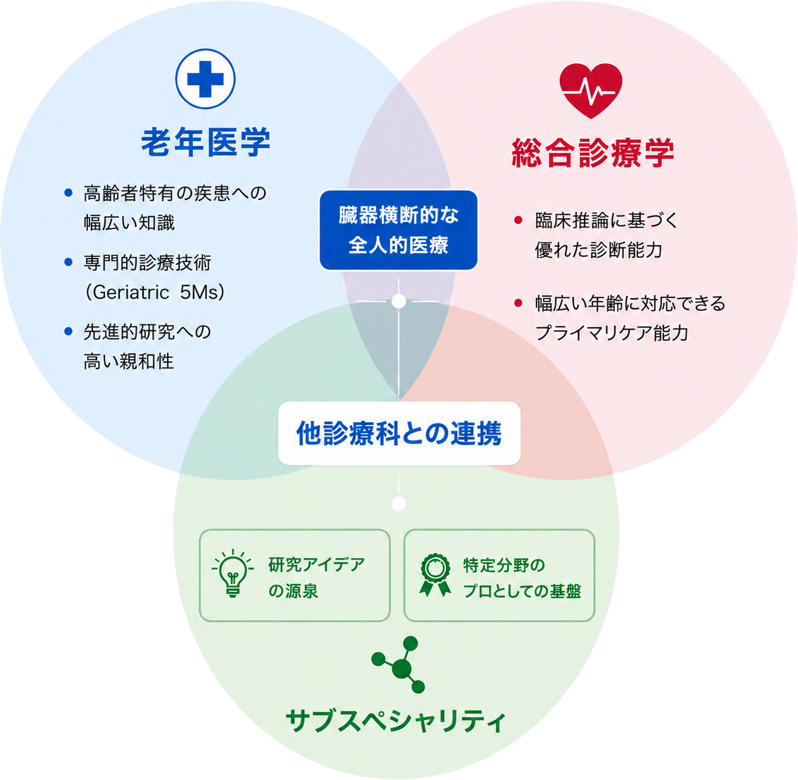 老年・総合内科学 概念図